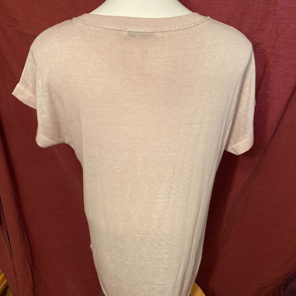 LAST DAY! Gigi Moda Pink Glittery Blouse - Picture 2 of 6